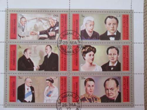FIRST DAY SHEET SIR WINSTON CHURCHILL - mint stamps