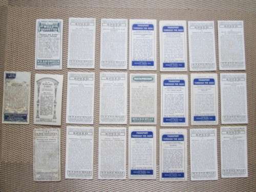 23 ALL DIFFERENT AEROPLANE CIGARETTE CARDS