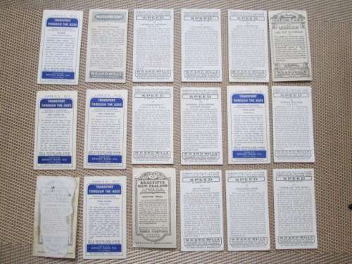 15 ALL DIFFERENT CAR AND TRUCK CIGARETTE CARDS