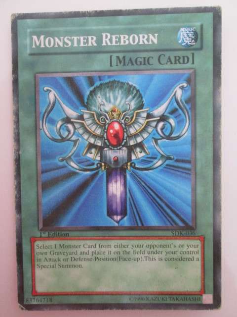 YU-GI-OH PLAYED CARD MONSTER REBORN
