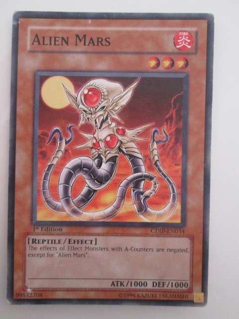 YU-GI-OH TRADING CARD ALIEN MARS