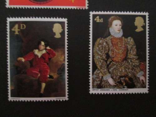 GREAT BRITAIN - MINT STAMPS SALVATION ARMY SET 1965 AND PAINTING STAMPS