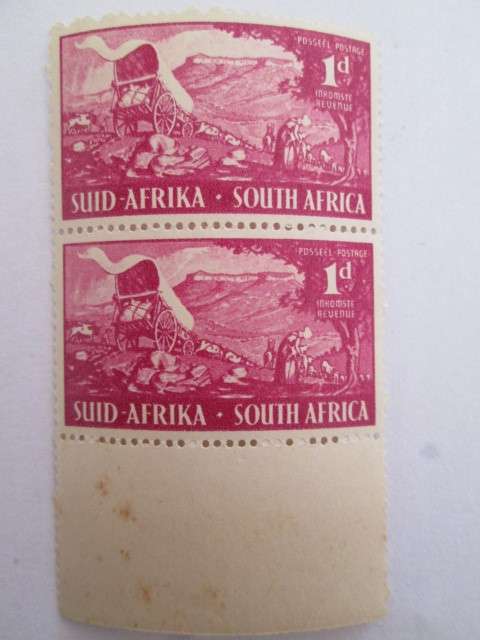 SOUTH AFRICA - 1949 2 MINT STAMPS INAUGURATION OF THE VOORTREKKERS