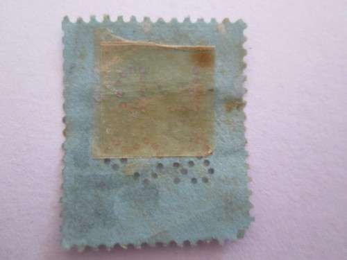 QUEEN VICTORIA POSTAGE AND REVENUE 2 1/2 D HOLES PUNCHED IN STAMP LD and CO