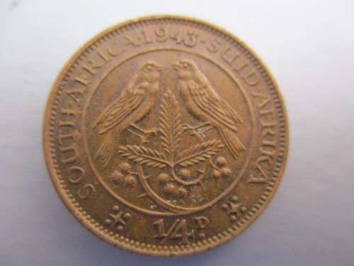 LOVELY KING GEORGE 1/4 PENNY FARTHING  1943   ( 1A)
