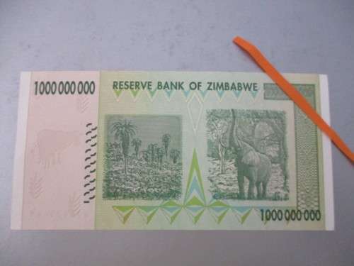 ZIMBABWE UNCIRCULATED BANK NOTE 1000 000 000 AA 5437647