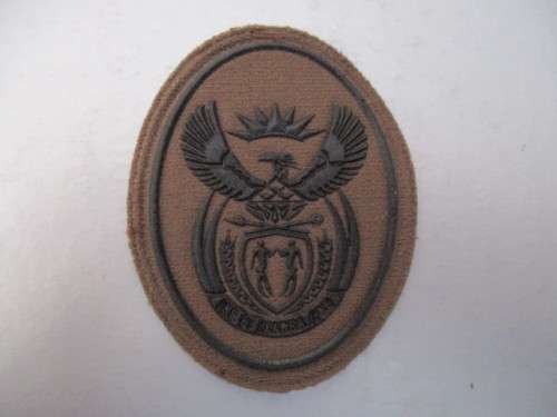 SADF - RUBBER MILITARY CLOTH  BADGE FOR POCKET OR CAP