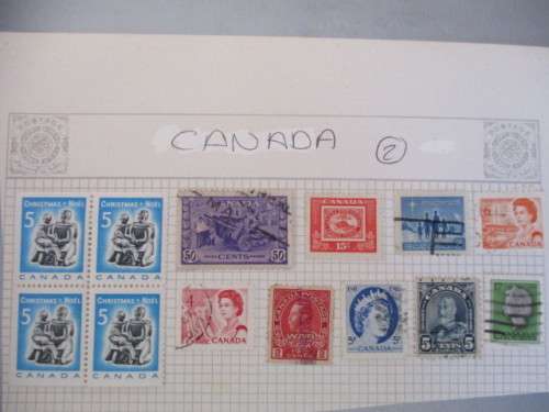 CANADA MINT USED MOUNTED / HINGED STAMPS