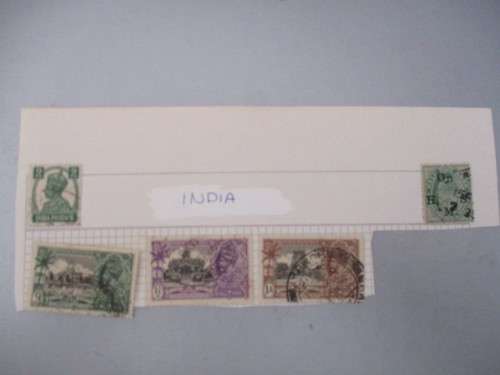 USED  MOUNTED / HINGED /  INDIA - HONG KONG - GRENADA