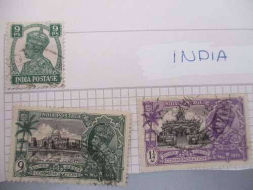 USED  MOUNTED / HINGED /  INDIA - HONG KONG - GRENADA
