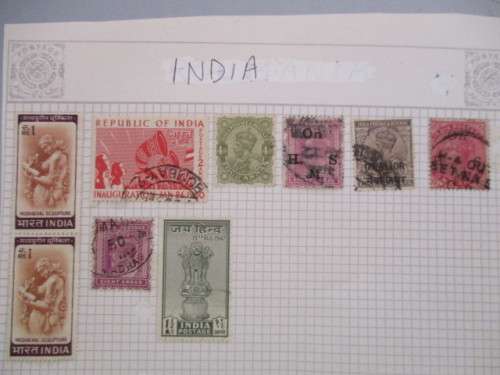 USED AND MINT / MOUNTED HINGED INDIA STAMPS