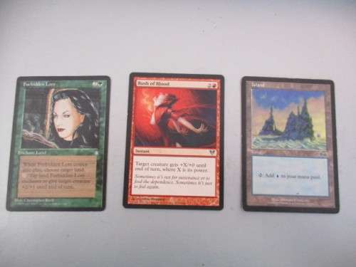 MAGIC THE GATHERING - TRADING CARDS - RARE - FORBIDDEN LORE - & 2 FREE CARDS