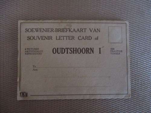 VINTAGE - SOUVENIR LETTER CARD OF - 6 PICTURES - OUDTSHOORN CANGO CAVES ETC.