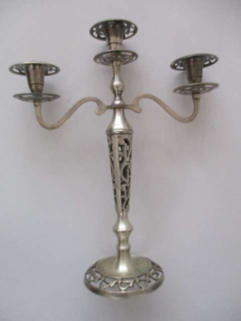 BEAUTIFUL  CANDELABRA -  HOLDS 3 CANDLES