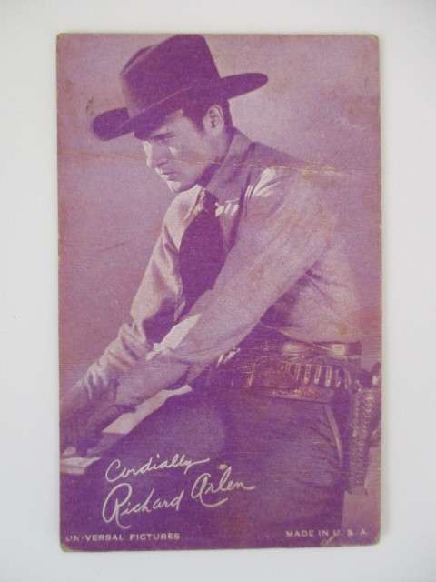 VINTAGE PRE PRINTED AUTOGRAPH - RICHARD ARLEN