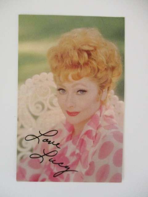 VINTAGE PRE PRINTED AUTOGRAPH LOVE LUCY