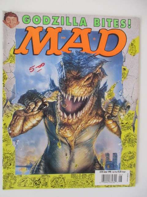 MAD MAGAZINE - GODZILLA BITES