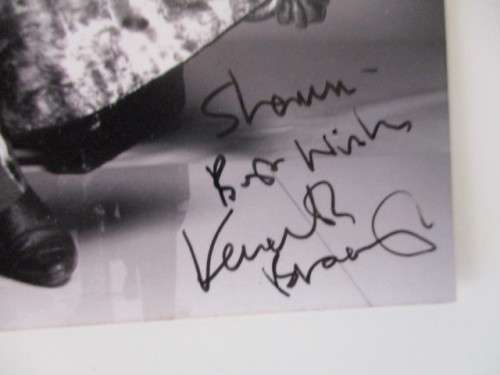 SIGNED / AUTOGRAPH KENNETH BRANAGH APP HALF THE SIZE OF A4  SCENCE FROM HARRY POTTER