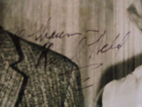 SIGNED / AUTOGRAPHED -  KARL HELD FROM STAR TREK -   AND WIFE SARAH MARSHALL A4 RARE