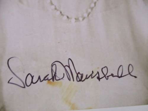 SIGNED / AUTOGRAPHED -  KARL HELD FROM STAR TREK -   AND WIFE SARAH MARSHALL A4 RARE
