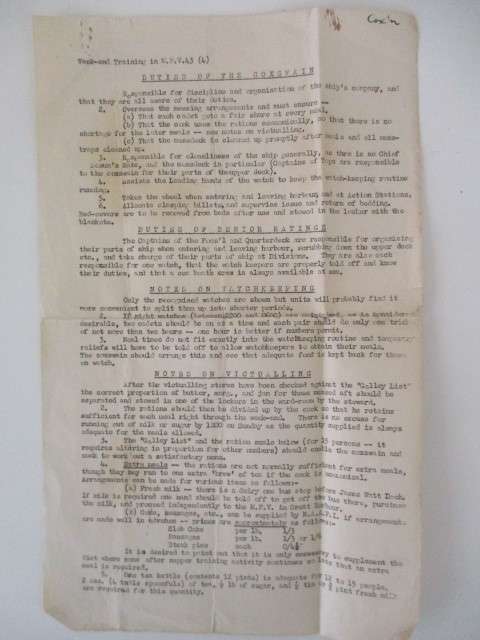 VINTAGE DUTIES OF THE COXWAIN
