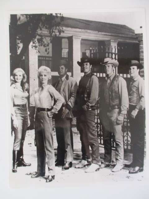 PHOTOGRAPH A4 SIZE  CAST  FROM SCENE FROM THE BIG VALLEY 1965-69