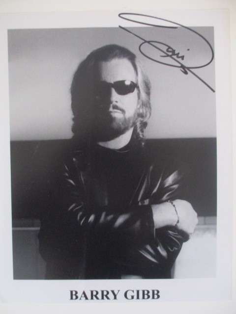 PRINTED AUTOGRAPH - BARRY GIBB OF THE B GEES  - A4 SIZE
