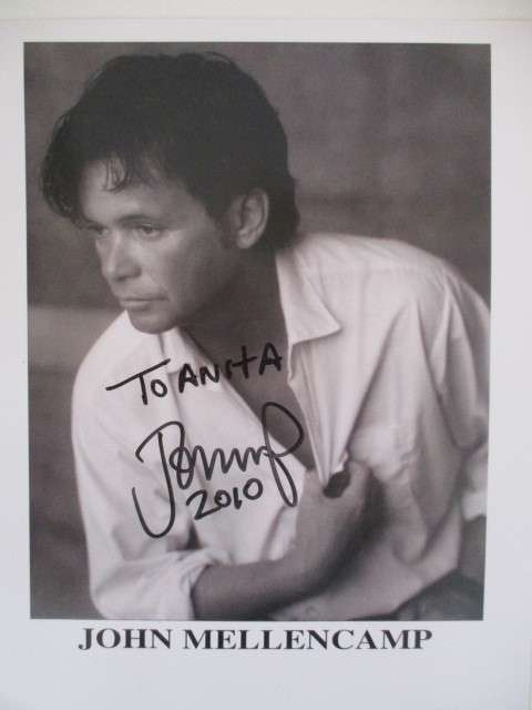 AUTOGRAPHED SIGNED - JOHN MELLENCAMP - SINGER A4 SIZE
