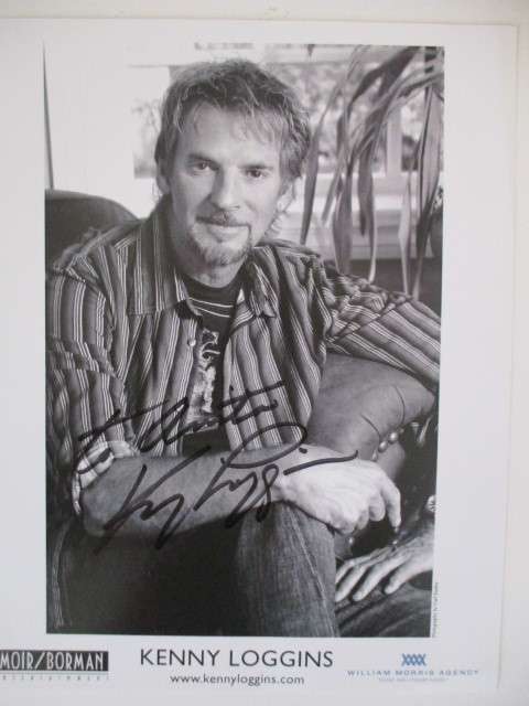 AUTOGRAPHED SIGNED - KENNY LOGGINS - FAMOUS SINGER A4 SIZE - FOOTLOOSE