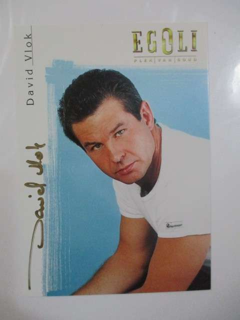 AUOGRAPHED SIGNED -    DAVID VLOK   -  EGOLI