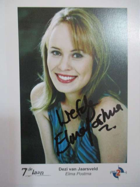 SIGNED AUTOGRAPHED ELMA POSTMA 7DE LAAN