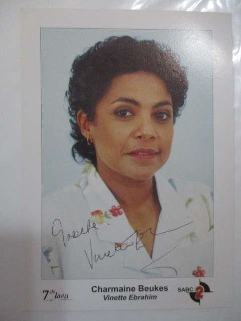 SIGNED AUTOGRAPHED VINETTE EBRAHIM 7 DE LAAN