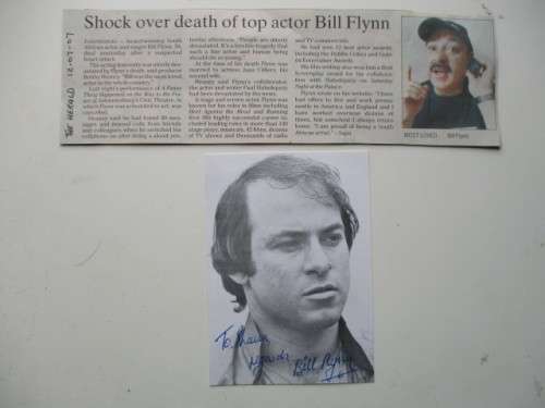 AUTOGRAPHED SIGNED BILL FLYNN