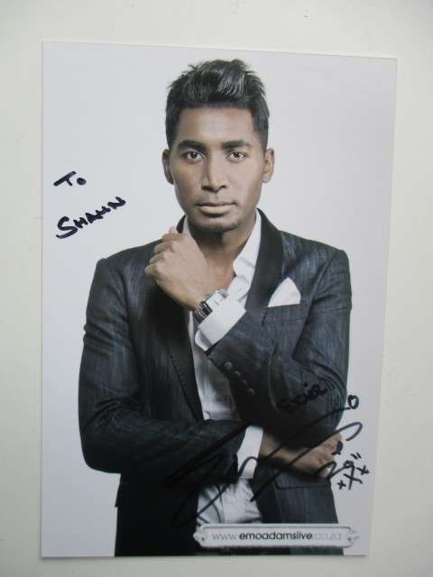SIGNED AUTOGRAPHED EMO ADAMS