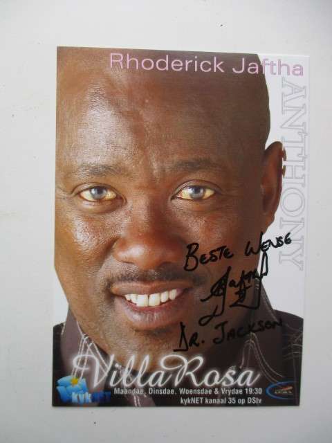 SIGNED AUTOGRAPHED RHODERICK JAFTHA