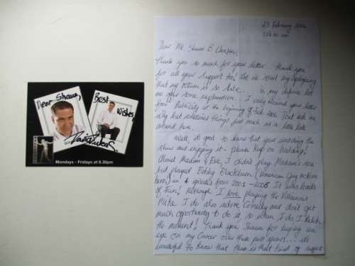 SIGNED AUTOGRAPHED DAVID DUKAS PIC AND LETTER