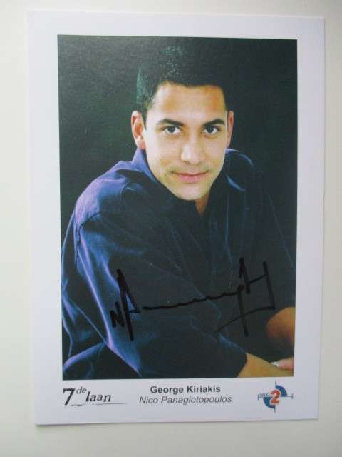 SIGNED AUTOGRAPHED NICO PANAGIOTOPOULOS 7DE LAAN