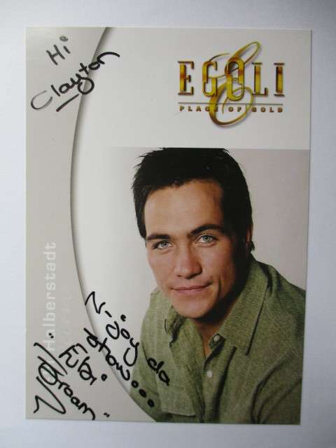 AUTOGRAPHED SIGNED EBI  HALBERSTADT EGOLI