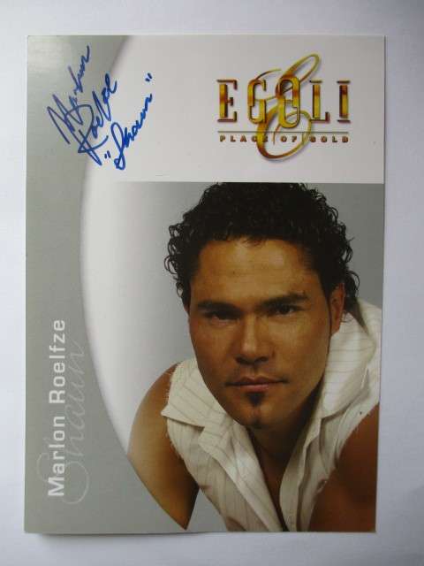 AUTOGRAPHED SIGNED MARLON ROELFZE EGOLI