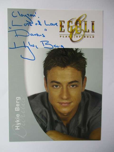 AUTOGRAPHED SIGNED - HYKIE BERG - EGOLI