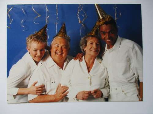 AUTOGRAPHED SIGNED - ECKARD RABE AND CAST PHOTO - EGOLI