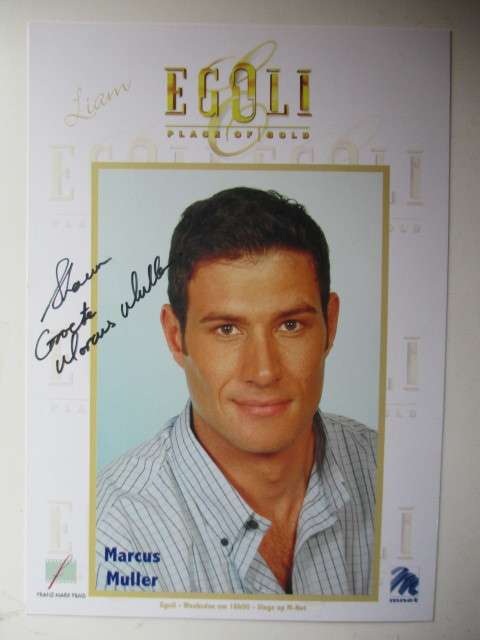 AUTOGRAPHED SIGNED - MARCUS MULLER - EGOLI
