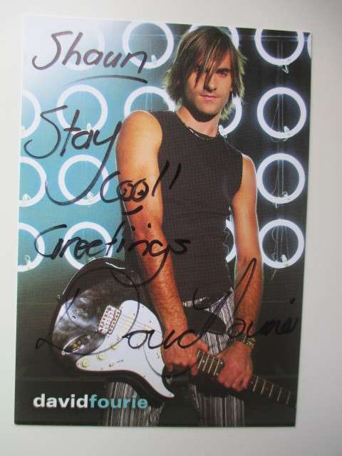 AUTOGRAPHED SIGNED - DAVID FOURIE
