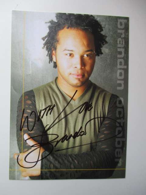 AUTOGRAPHED SIGNED - BRANDON OCTOBER - IDOLS