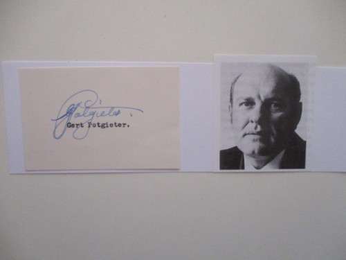 SIGNED AUTOGRAPHED GERT POTGIETER SANG SONG OF MY LIFE AND MORE OPERA SINGER