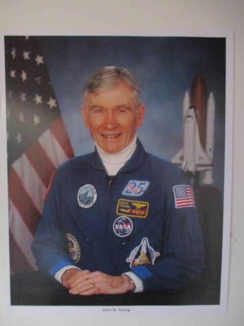 A4 PHOTOGRAPH ASTRONAUT JOHN W. YOUNG