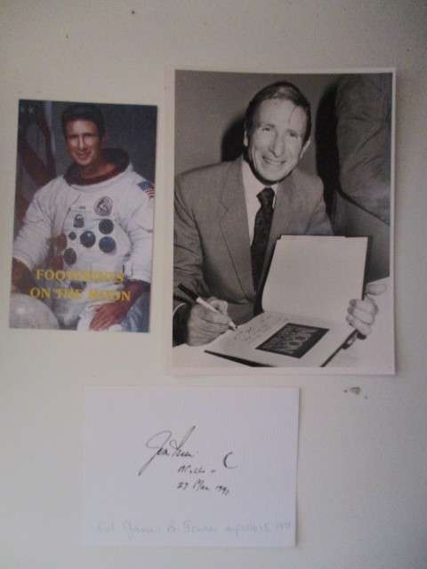 AUTOGRAPHED SIGNED - COLONEL JAMES B IRWIN ASTRONAUT  PIC HALF SIE OF AF APP.
