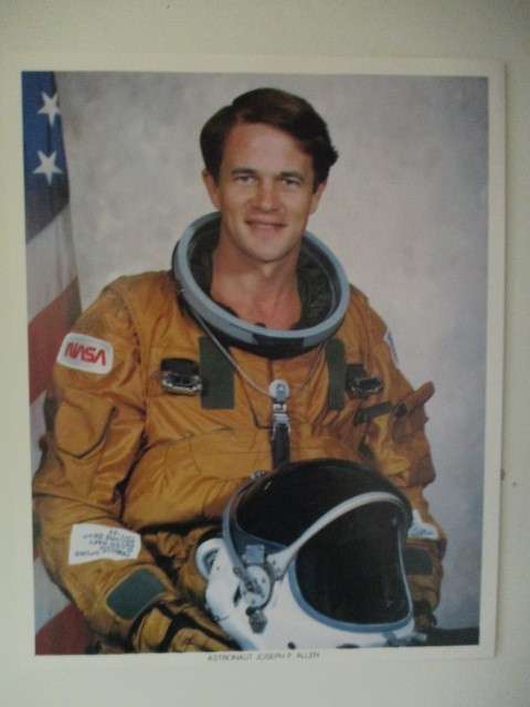A4  PHOTOGRAPH OF  ASTRONAUT - JOSEPH P ALLEN