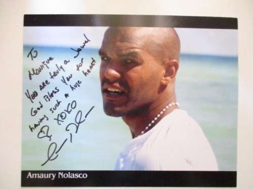 AUTOGRAPHED /  SIGNED - AMAURY NOLASCO  PRISON BREAK  A4 SIZE