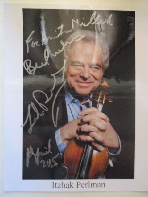 AUTOGRAPHED SIGNED VIOLINIST  APP A4 SIZE RARE